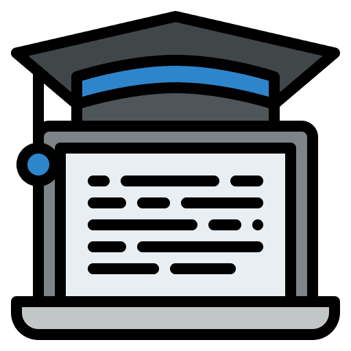 Online learning learning elearning academic icon