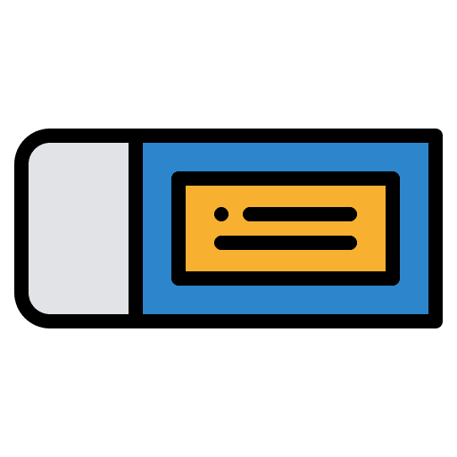 Eraser learning education erase icon