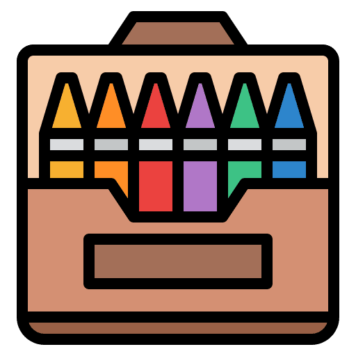 Pencil crayons pencil crayons art and design crayons icon