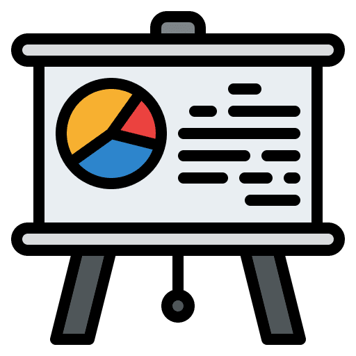Presentation academic education study icon