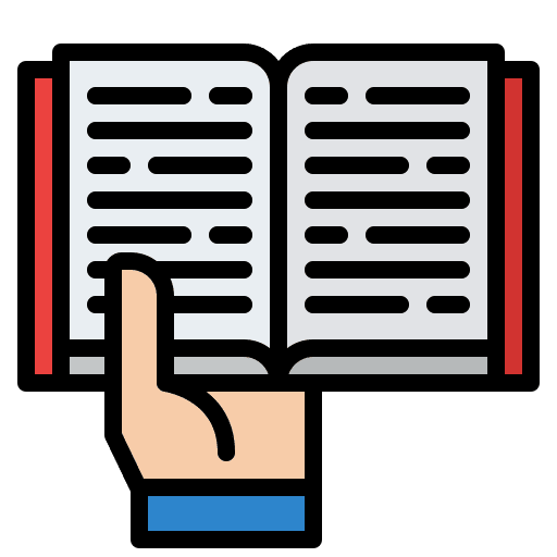 Reading read study library icon