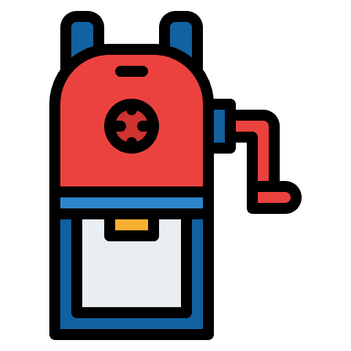 Sharpener tool education school material icon
