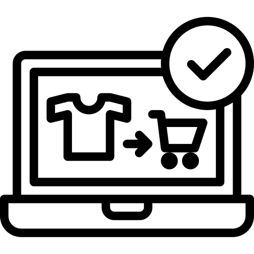 Shopping cart checkout online shopping icon