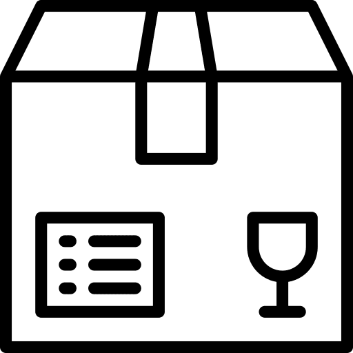 Box shipping and delivery box packaging icon