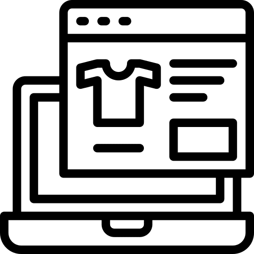 Online shopping online shopping shopping web browser icon