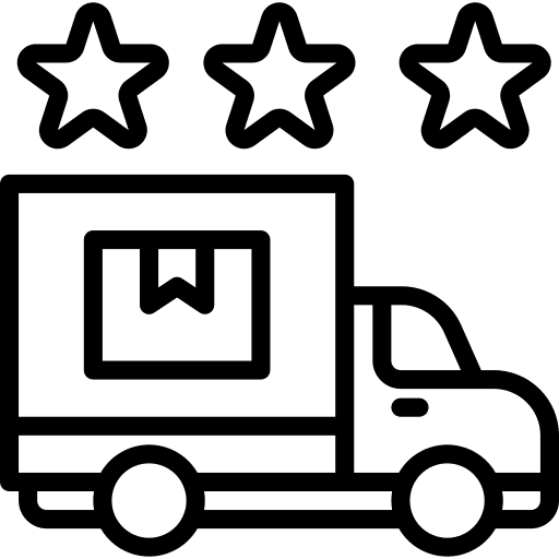 Rating rating shipping and delivery stars icon