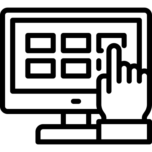 Shopping items online shop ecommerce shopping items icon