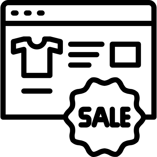 Sale shirt sale shopping icon