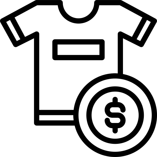 Shopping price coin money icon