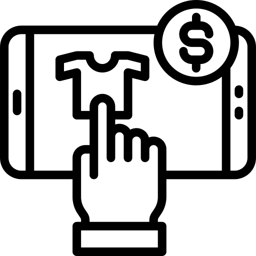 Shopping price mobile phone shopping icon