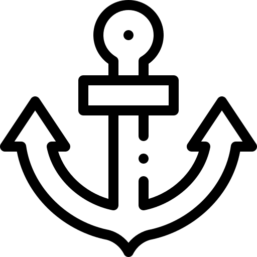 Anchor navy sailing transportation icon