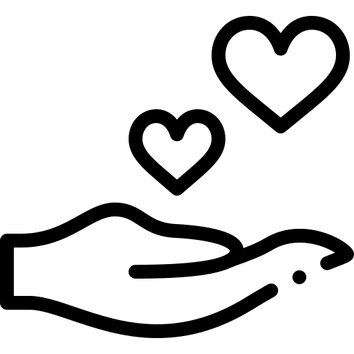 Give love love and romance give heart icon