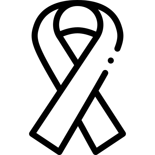 Ribbon ribbon awareness day healthcare and medical icon