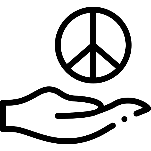 Peace hands and gestures hand pacifism icon