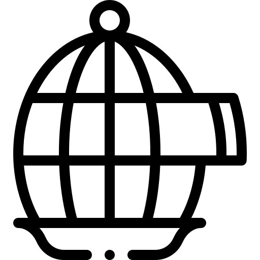 Cage freedom door cage icon