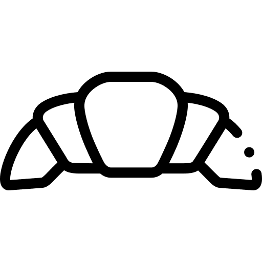 Croissant bread food and restaurant croissant icon