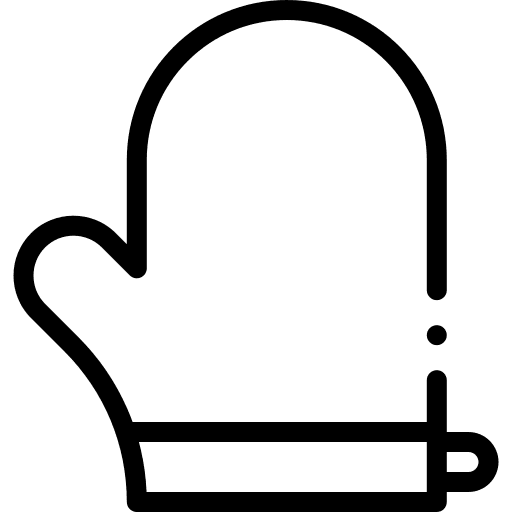 Oven glove cooking oven glove mitts icon