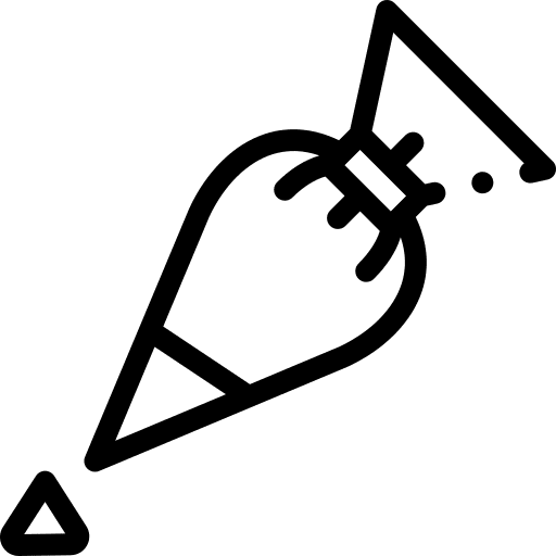 Piping bag pastry bag cream kitchen icon