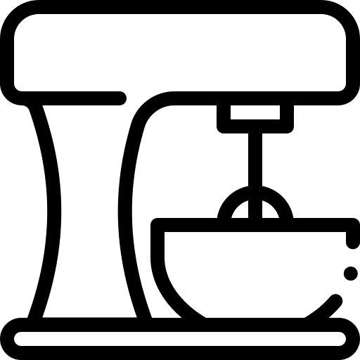 Mixer dough food and restaurant kitchen pack icon