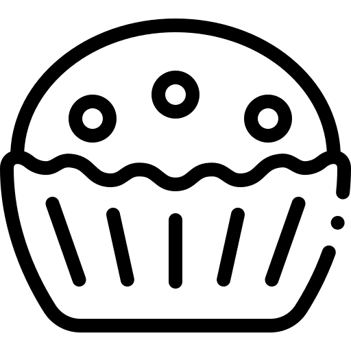 Muffin bakery cupcake food and restaurant icon