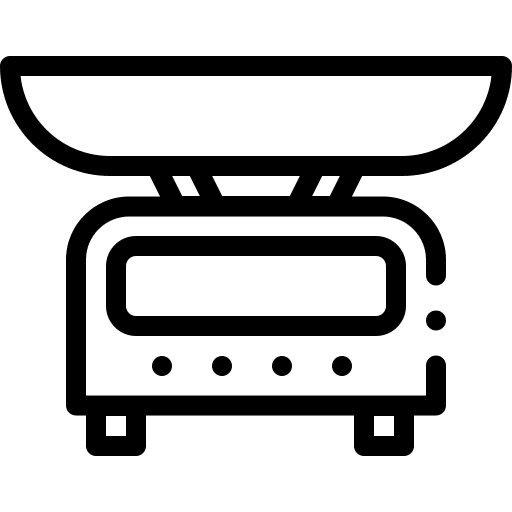 Scales utensil kitchen cooking icon