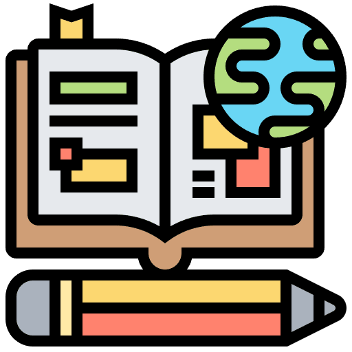 International worldwide globe education icon