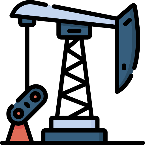 Oil pump pumpjack pump jack industry icon
