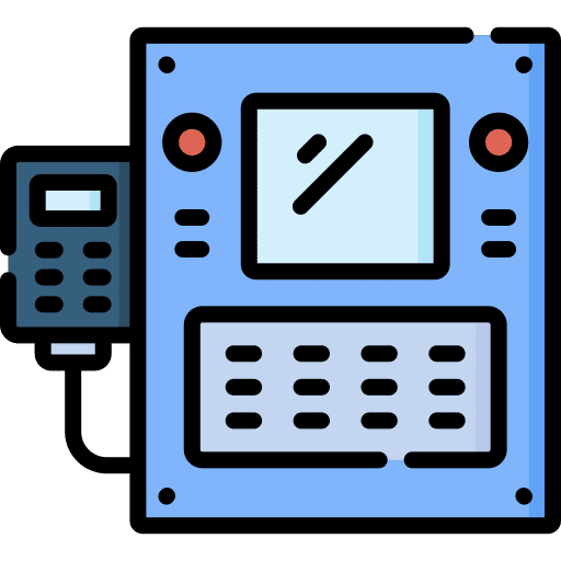 Control panel control keypad machine icon