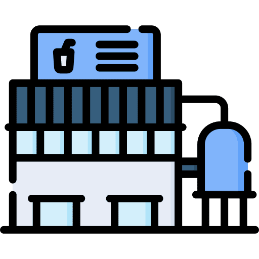 Food industry yogurt dairy products industry icon