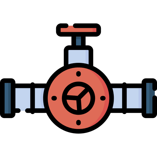 Valve gas pipe dippel oil oil icon