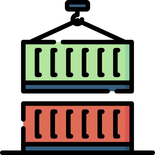 Container business trade marketing icon