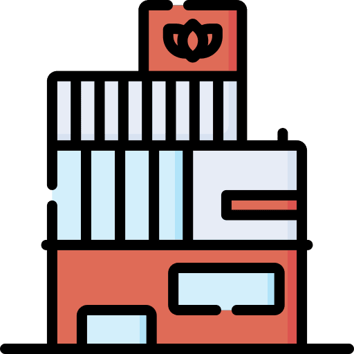 Cosmetic makeup cosmetic factory icon