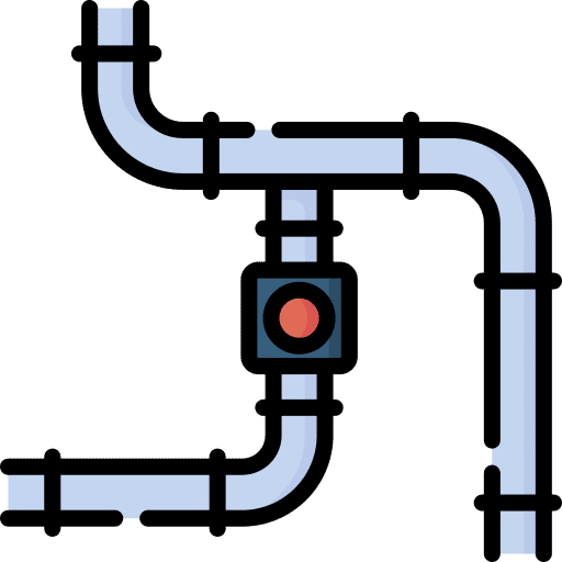 Pipe dippel oil natural gas gas pipe icon