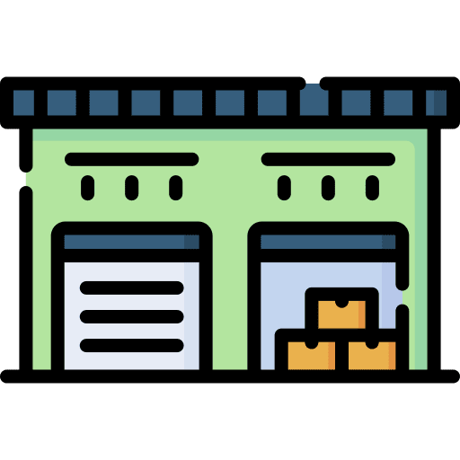 Warehouse factory stocks factories icon