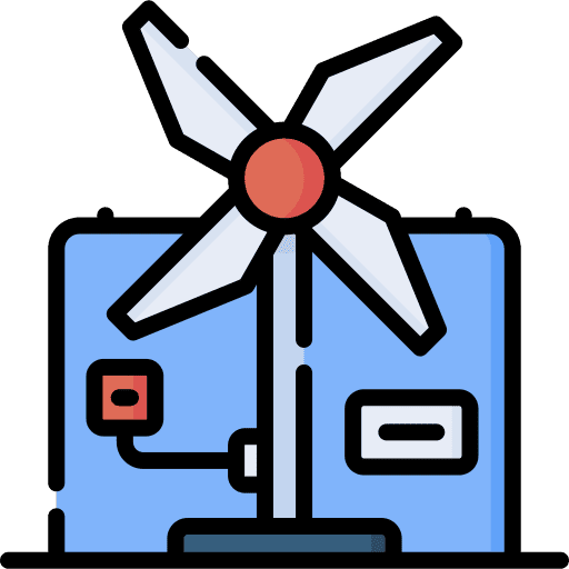 Windmill environment sustainability turbine icon