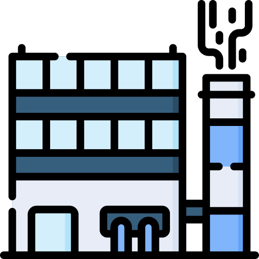 Factory branch powerplant center icon