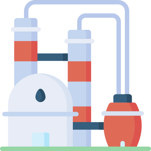 Oil industry oil station tower icon