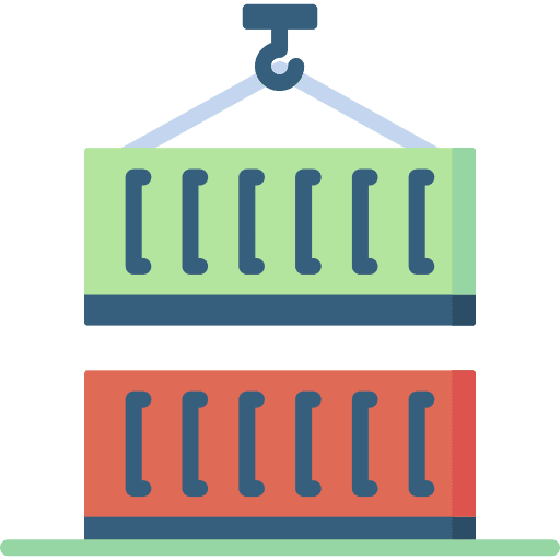Container cargo international economy icon