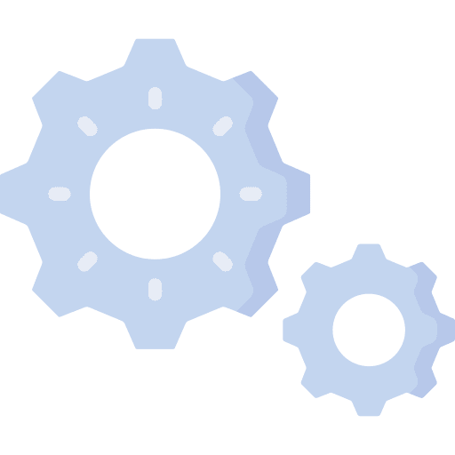 Gear settings cogwheel tools and utensils icon