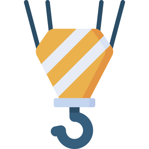 Hook industry crane construction icon