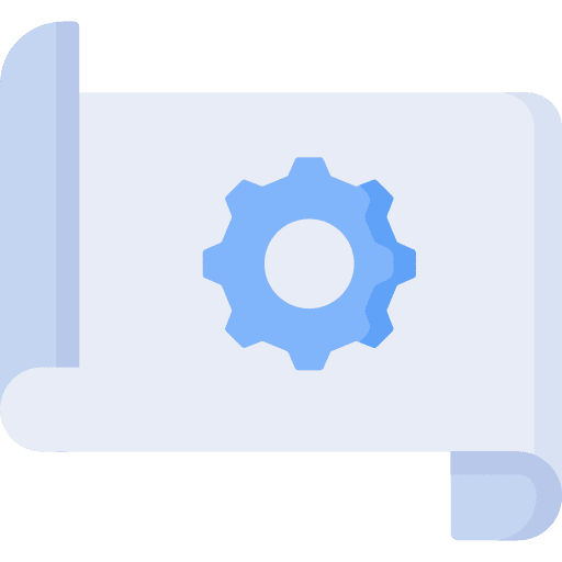 Plan implement scheme marketing icon