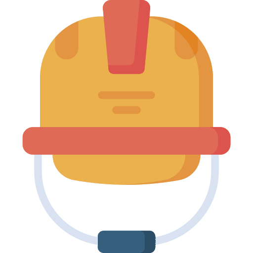 Security helmet protection construction and tools safety icon