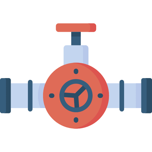 Valve dippel oil natural gas valve icon