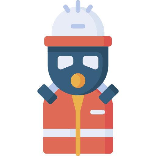 Gas mask safety mask industry respirator icon