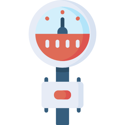 Meter measure industry needle icon