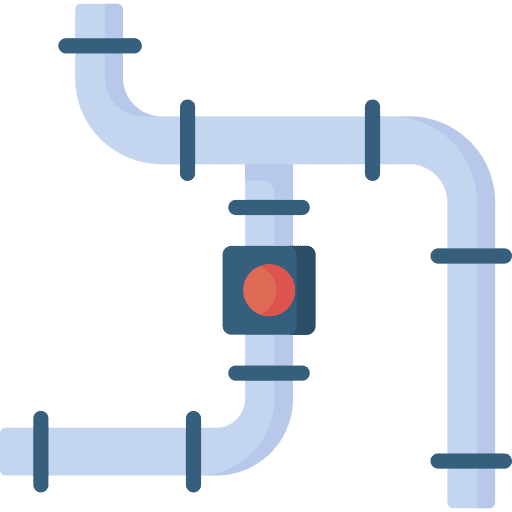 Pipe oil valve industrial buildings icon