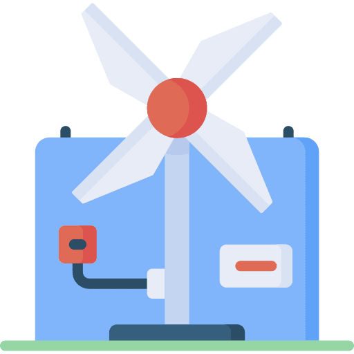 Windmill green energy renewable energy ecology icon