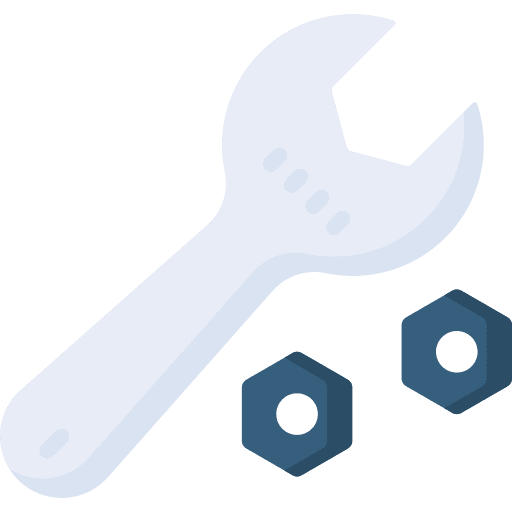Wrench tools gear maintenance icon