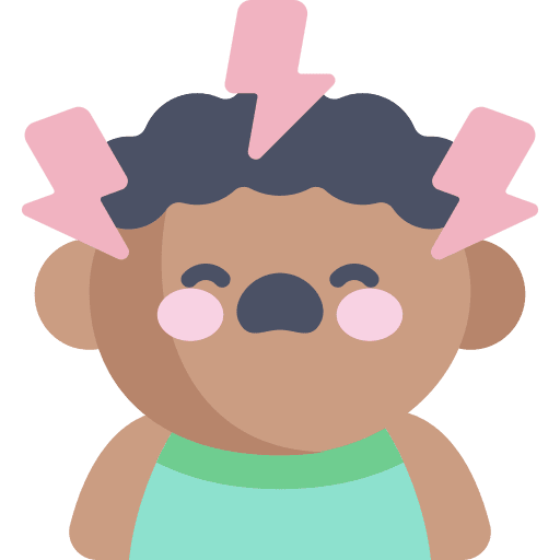 Stress headache head overwhelmed icon