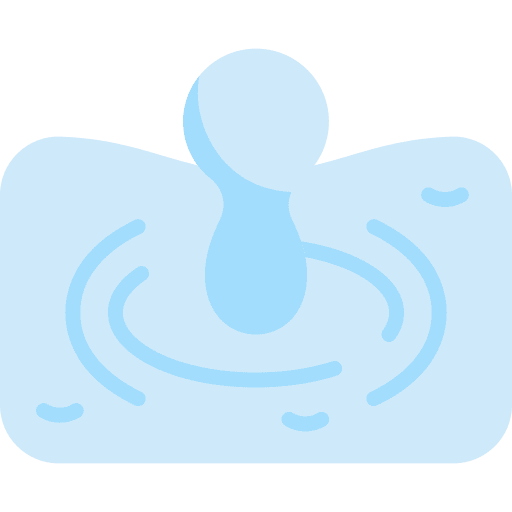 Droplet water spa wellness icon